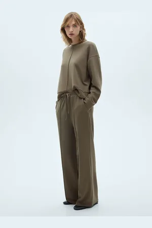 MANGO Wideleg-Jogger-Pants - Damen - S