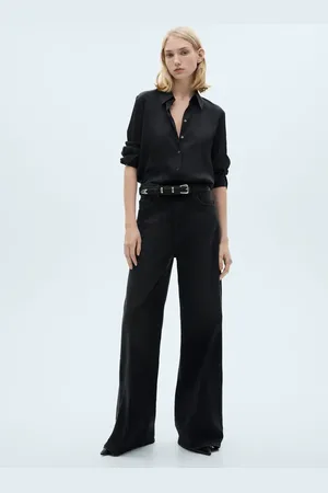 MANGO Wideleg-Jeans mit hohem Bund - Damen - 38