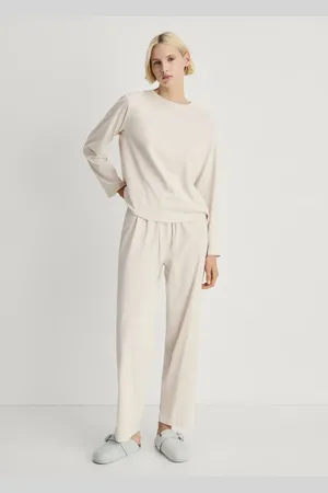 MANGO Pyjama zwei Teile Baumwolle schlichtes Design - Damen - XS