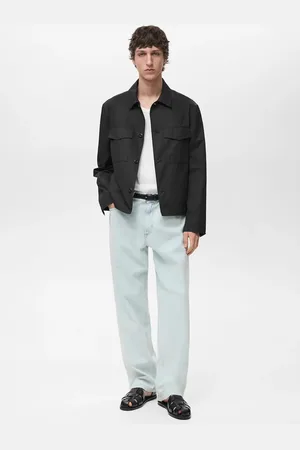 MANGO Loose Fit-Jeans bleach-blau - Herren - 40
