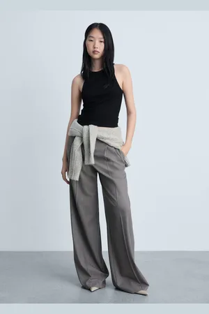 MANGO Geripptes Feinstrick-Top - Damen - S