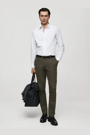 MANGO Slim-Fit-Chinohose Barna aus Serge - Herren - 46