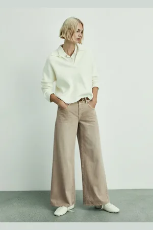 MANGO Wideleg-Jeansm mit niedriger Bundhöhe - Damen - 36