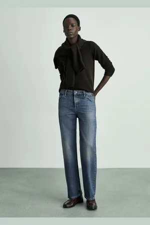 MANGO Gerade Jeans mit mittlerem Bund - Damen - 34