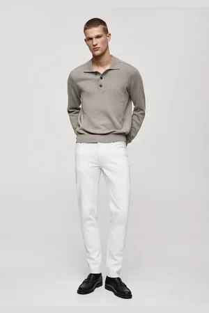 MANGO Weiße Slim Fit Jeans Jan - Herren - 42