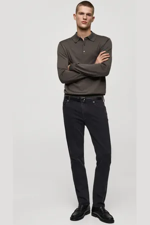 MANGO Schwarze Slim Fit Jeans Jan - Herren - 46