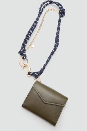 MANGO Karabiner-Schlüsselanhänger mit Mini-Geldbörse - Damen - Einheitsgröße