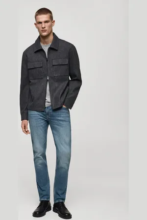 MANGO Slim Fit-Jeans Jan im Used-Look mit mittlerer Waschung - Herren - 42