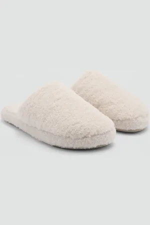 MANGO Shearling-Slipper - Damen - 39