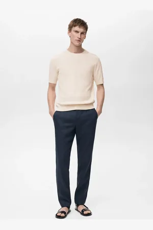 MANGO Slim Fit-Hose aus 100 % Leinen - Herren - 42