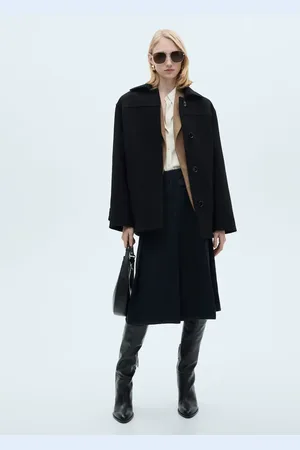 MANGO Midi-Wollmantel mit Knöpfen - Damen - M