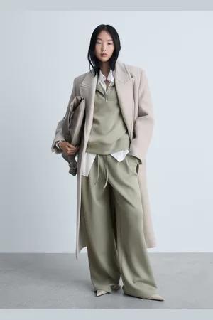 MANGO Wideleg-Jogger-Pants mit Abnähern - Damen - XXS