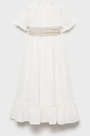 MANGO Leinenkleid mit Volants - Kinder - 12