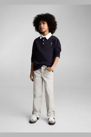 MANGO Baumwoll-Poloshirt mit Kontrastkragen - Kinder - 5-6 Jahre