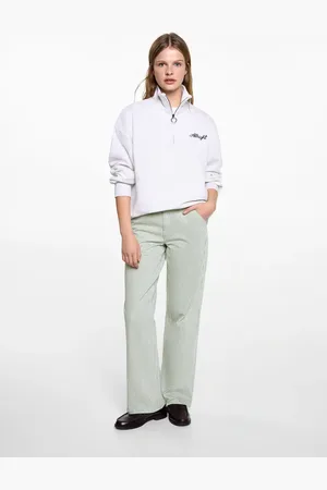 MANGO Jeans straight Streifen - Mädchen - S