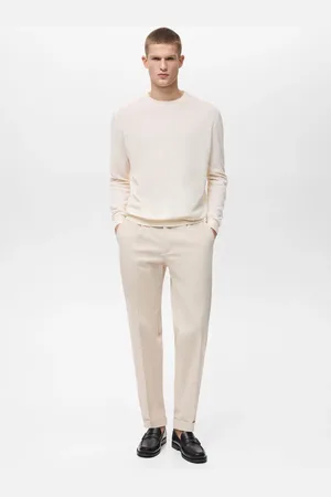 MANGO Bundfaltenhose mit Hosenaufschlag - Herren - 40
