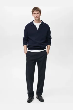 MANGO Regular-Fit-Hose aus Baumwolle mit Kordelzug - Herren - 42