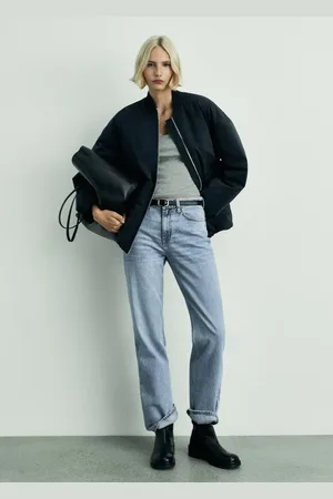 MANGO Gerade Jeans Matilda mit mittlerer Bundhöhe - Damen - 36