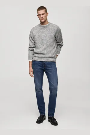 MANGO Slim Fit-Jeans Jan im Used-Look mit dunkler Waschung - Herren - 36