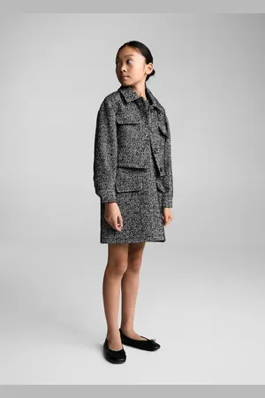 MANGO Crop-Jacke mit Fischgrätmuster - Kinder - 8