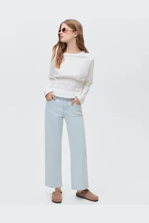 MANGO Jeans Culotte mit Streifen - Mädchen - XL