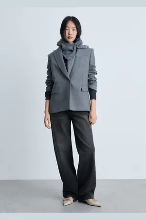 MANGO Gerade Jeans Miami mit mittlerer Bundhöhe - Damen - 34