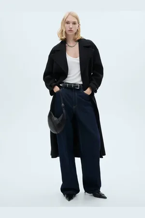 MANGO Mantel aus Manteco Wolle mit Maxi-Reverskragen - Damen - L