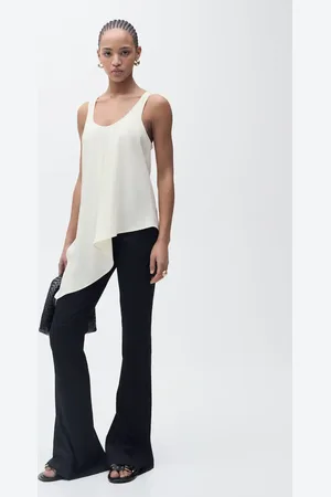 MANGO Asymmetrisches Lyocell-Top - Damen - S