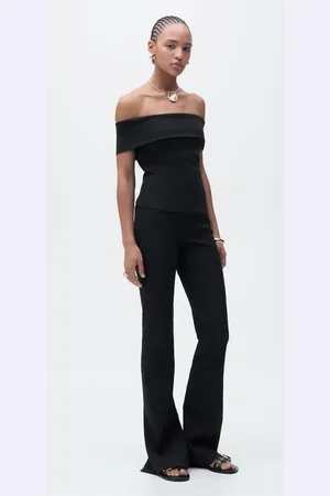 MANGO Schulterfreies Top - Damen - L