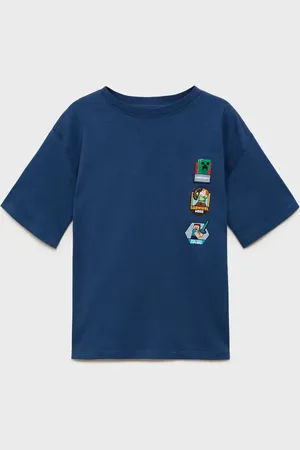 MANGO Minecraft Baumwoll T-Shirt - Kinder - 11-12 Jahre
