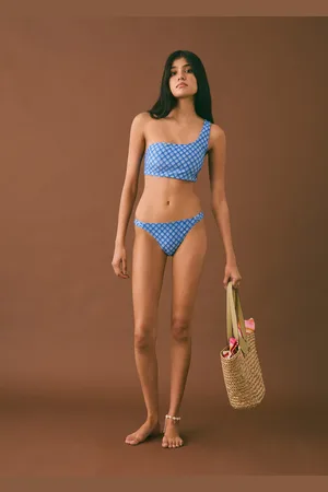 MANGO Asymmetrischer Print-Bikini - Mädchen - XXS