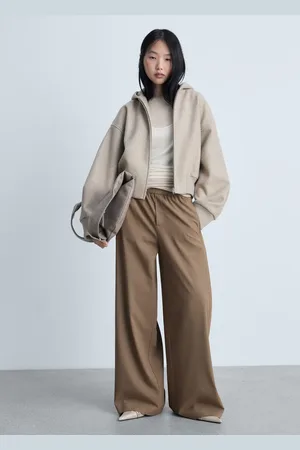 MANGO Wideleg-Jogger-Pants - Damen - XL