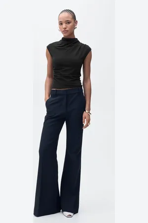 MANGO Drapiertes Feinstrick-Top - Damen - L