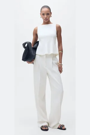 MANGO Ausgestelltes Top mit Bateau-Ausschnitt - Damen - M