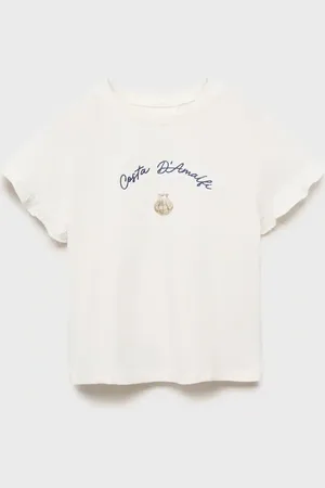 MANGO Besticktes T-Shirt mit Volants - Kinder - 11-12 Jahre
