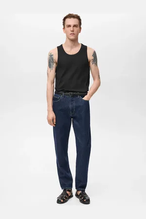 MANGO Geripptes Tanktop Slim Fit - Herren - M