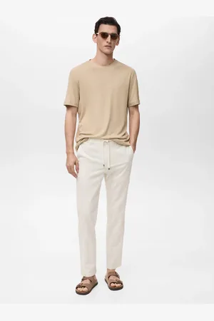 MANGO Nadelstreifenhose aus Leinen - Herren - 46