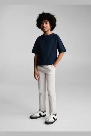 MANGO T-Shirt Baumwolle Streifen Relief - Kinder - 5-6 Jahre