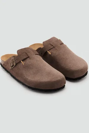 MANGO Leder-Clogs mit Schnalle - Junge - 40