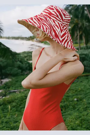 MANGO Wendbarer Bucket Hat mit Zebramotiv - Damen - Einheitsgröße