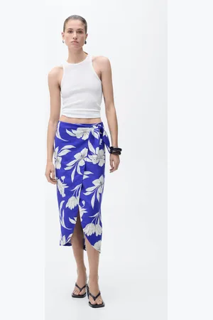 MANGO Geblümter Sarongrock - Damen - XL