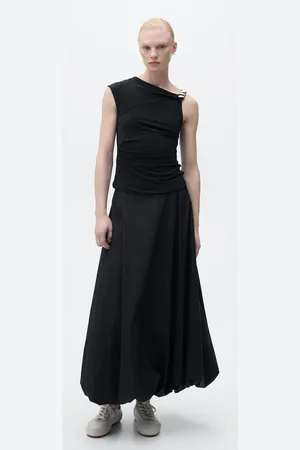 MANGO Asymmetrisches Top mit Metallic-Applikation - Damen - L