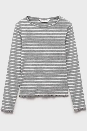 MANGO Gestreiftes Rippen-T-Shirt - Kinder - 13-14 Jahre