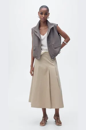 MANGO Trägertop aus Leinen - Damen - M