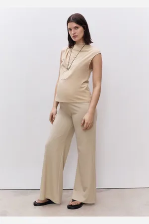 MANGO Wideleg-Feinstrickhose - Damen - S
