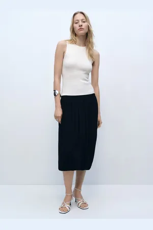 MANGO Gestricktes figurbetontes Top ohne Ärmel - Damen - 1XL