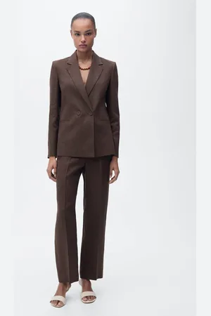 MANGO Leinen-Sakko - Damen - XS