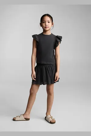 MANGO T-Shirt mit bestickten Volants - Kinder - 11-12 Jahre