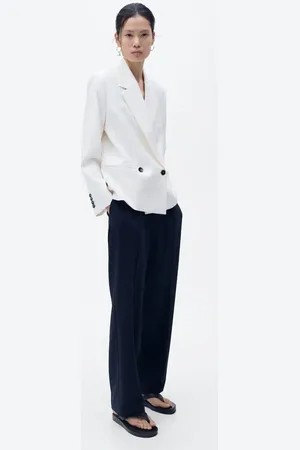 MANGO Zweireihiger Blazer mit Kontrastknöpfen - Damen - S