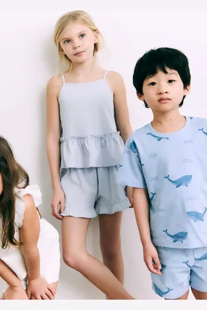 MANGO Kurzer Rüschen-Pyjama - Kinder - 13-14 Jahre